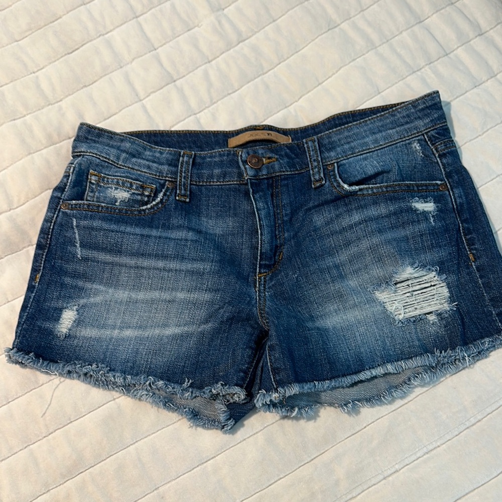 Joe’s Jeans Denim Blue Distressed Women Shorts